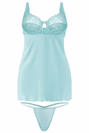 Serenity Underwire Chemise - Bella Curves Lingerie